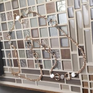 Beautiful Rose Gold Sweater Necklace